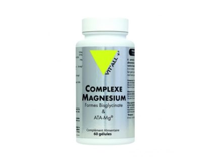 Complexe Magnésium bisglycinate -B6 - 60 Gélules végétales
