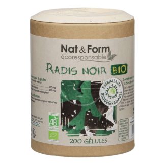 Radis Noir Bio Extraits standardisés 230 mg - 200 gélules végétales