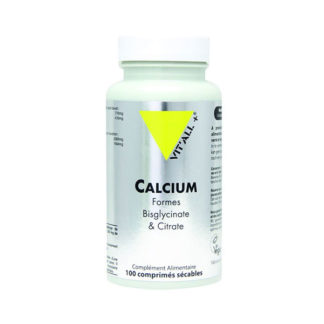CALCIUM 200 MG FORMES BISGLYCINATE ET CITRATE - 100 comprimés sécables
