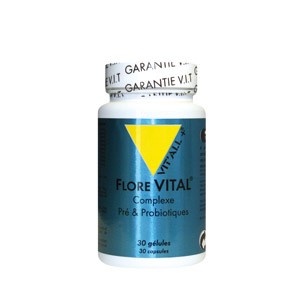 Flore Vital - 7 probiotiques et prébiotiques - 30 gélules végétales