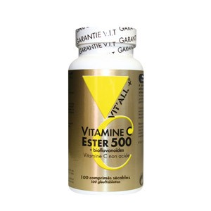 Ester C 500 + Bioflavonoïdes - 100 comprimés sécables