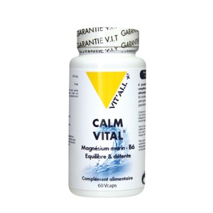 Calm Vital 510 mg (magnésium marine + vt B6) - 60 gélules végétales