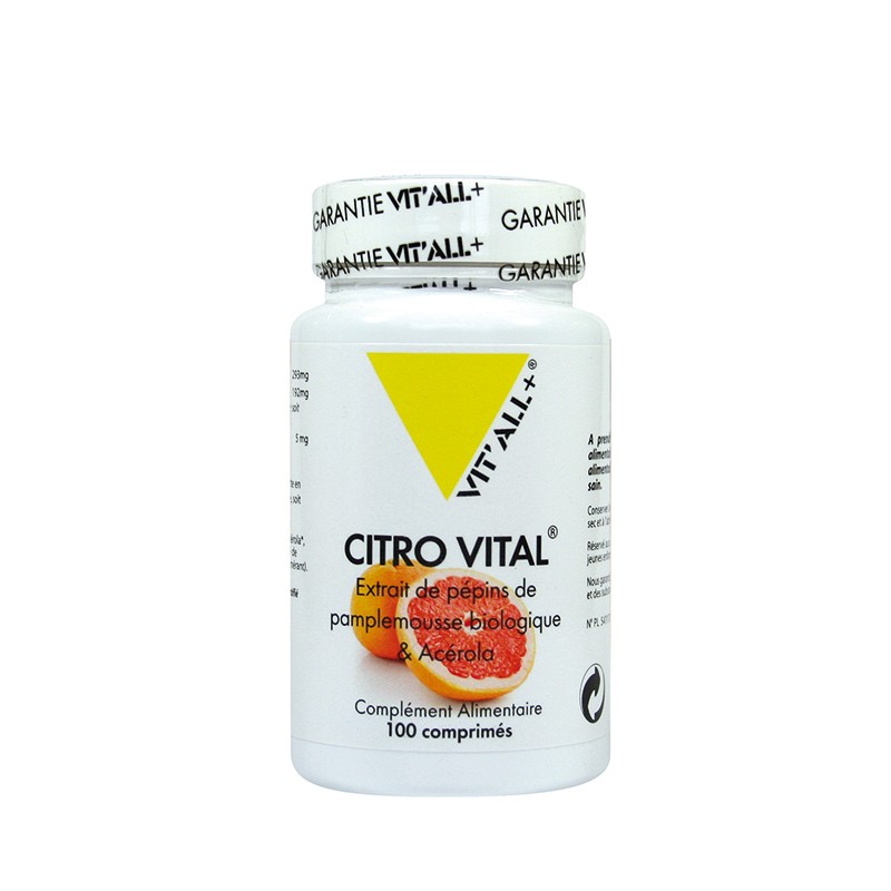 Citro Vital, 5 mg de bioflavonoides  de pamplemousse -100 comprimés