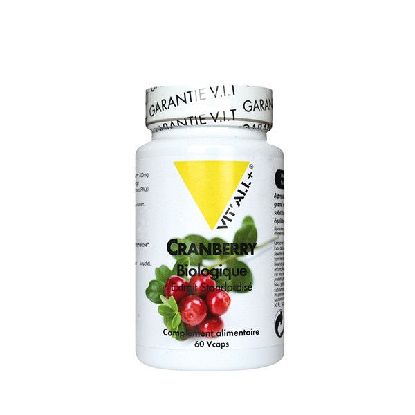 Cranberry bio- canneberge 400 mg - 60 gélules végétales