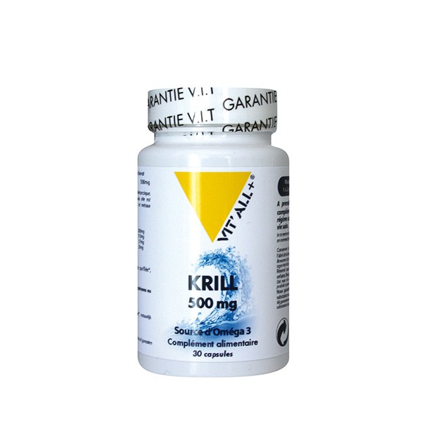 Huile de Krill  500 mg (riche en omega 3) - 30 capsules