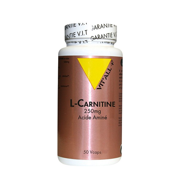 L-carnitine 250 mg - 50 gélules végétales