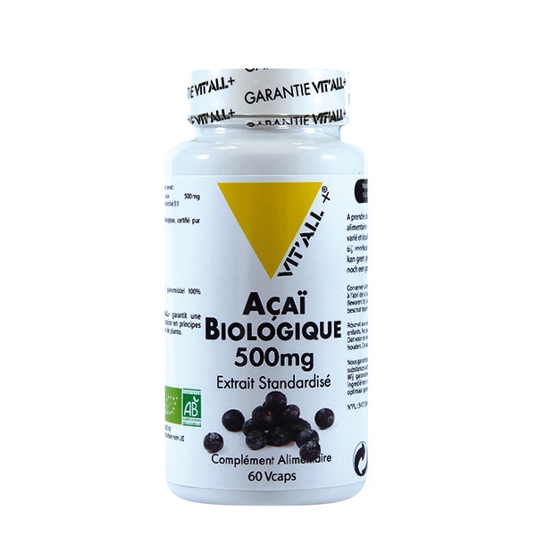 Acai biologique 500 mg - 60 Vcaps