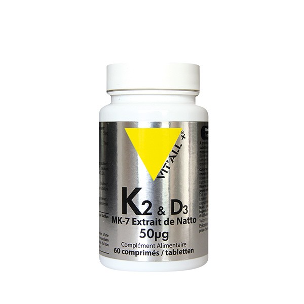 Vitamine K2 & D3  - 60 comprimés