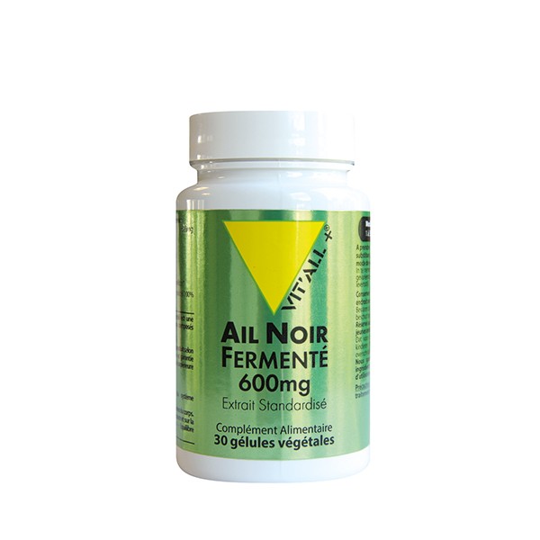 Ail Noir Fermenté Bio 600mg - 30 gélules végétales - Nutrition Conseil