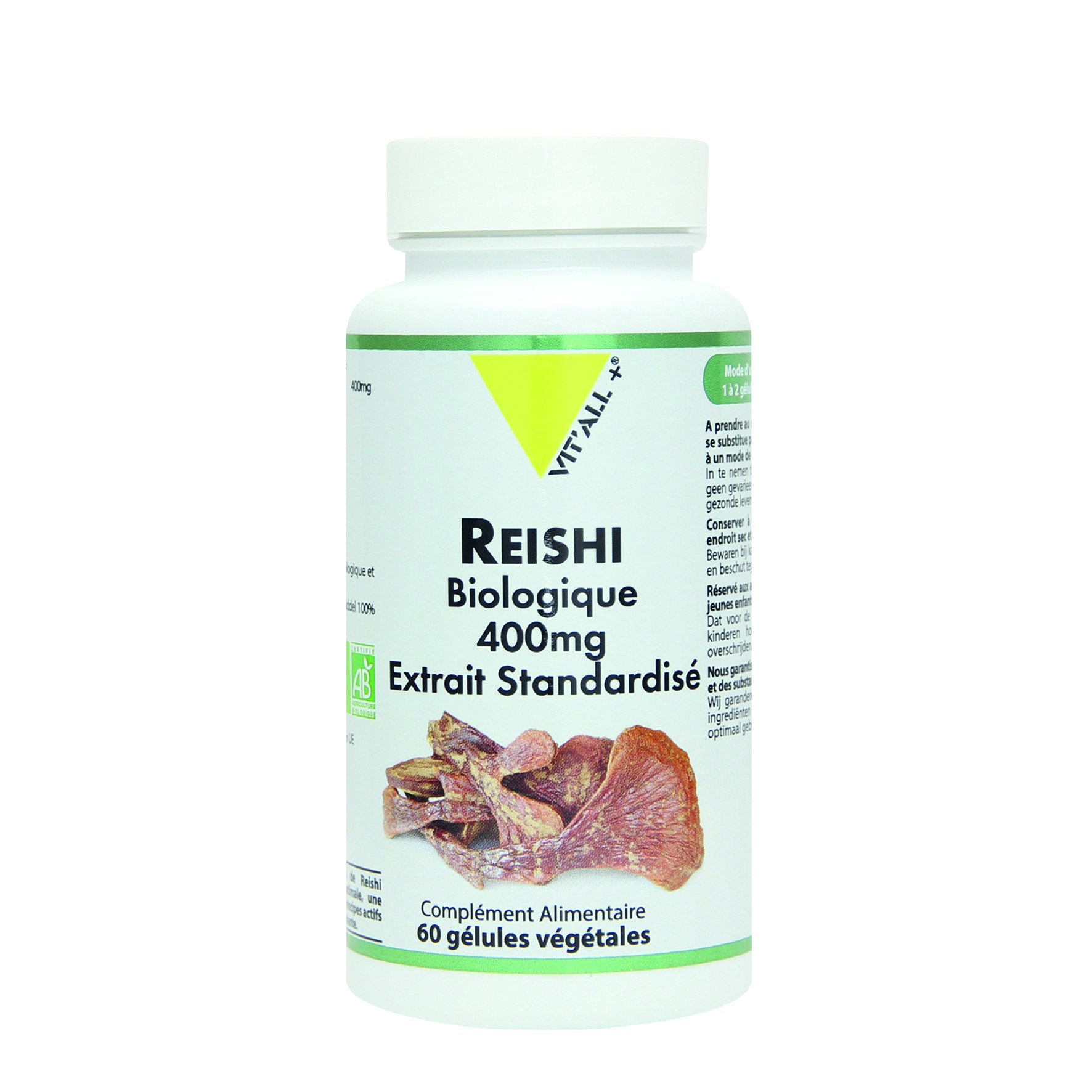 Reishi - Extrait Biologique 400 mg - 60 gélules végétales