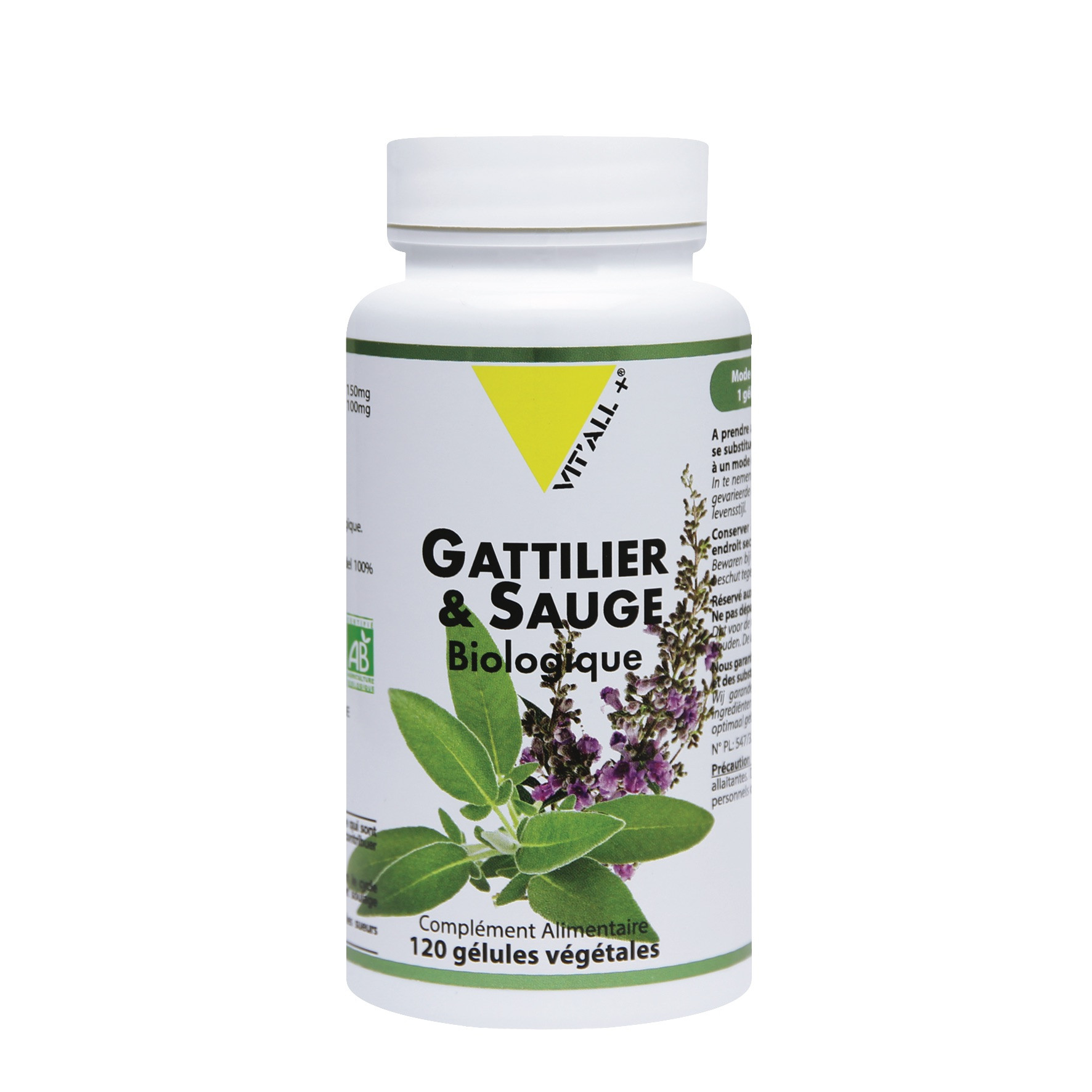 Gattiler + Sauge  Bio -120 gelules végétales