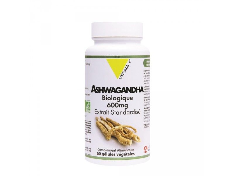 Ashwagandha 600 mg ginseng indien ext.Stan 60 capsules vég.