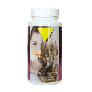 Super cheveux kératine + 500 mg - 50 gélules