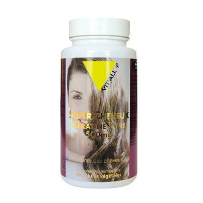 Super cheveux kératine + 500 mg - 50 gélules